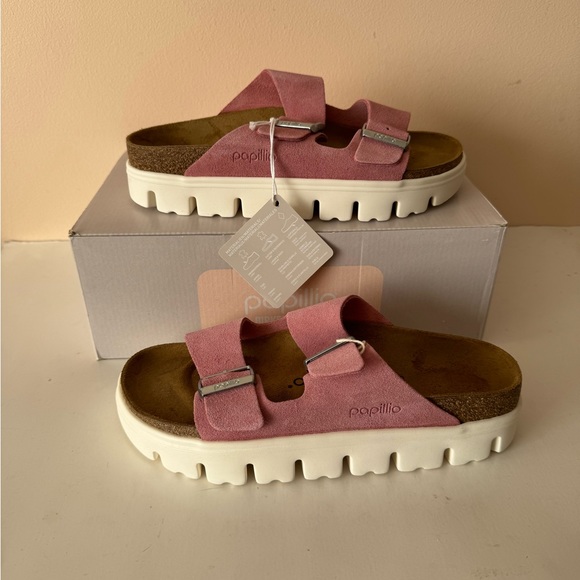 Birkenstock Papillio Arizona Chunky Platform PAP Pink Sandal. Size: 7, 8, 38, 39 - Picture 9 of 11